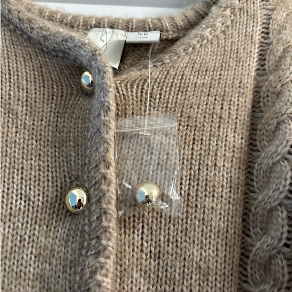 NWOT Joie Women's Cable Knit Sweater - Tan - Picture 4 of 8